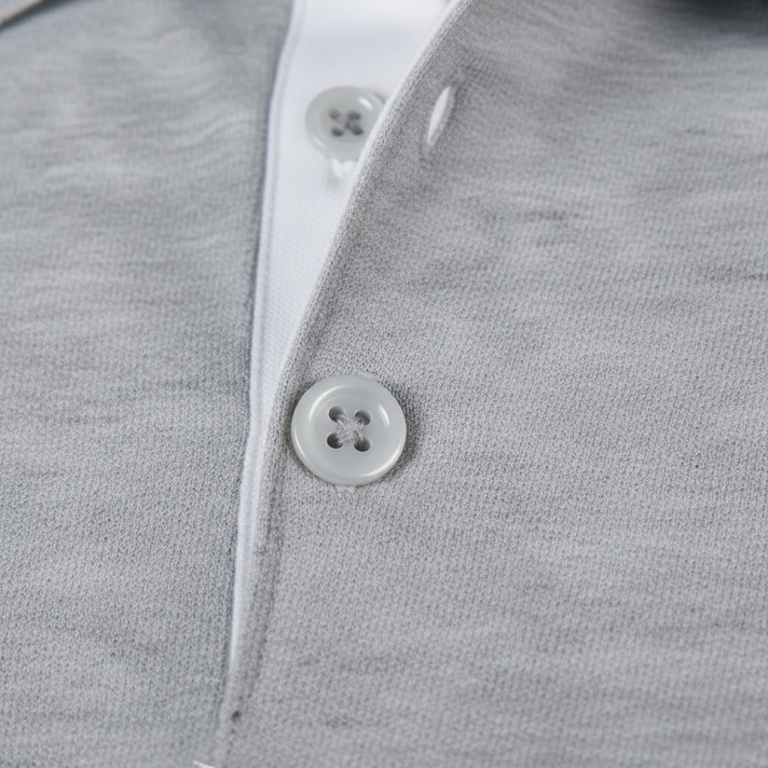 Versatile men's short sleeve polo shirt, ideal for spring & summer daily wear fashion.