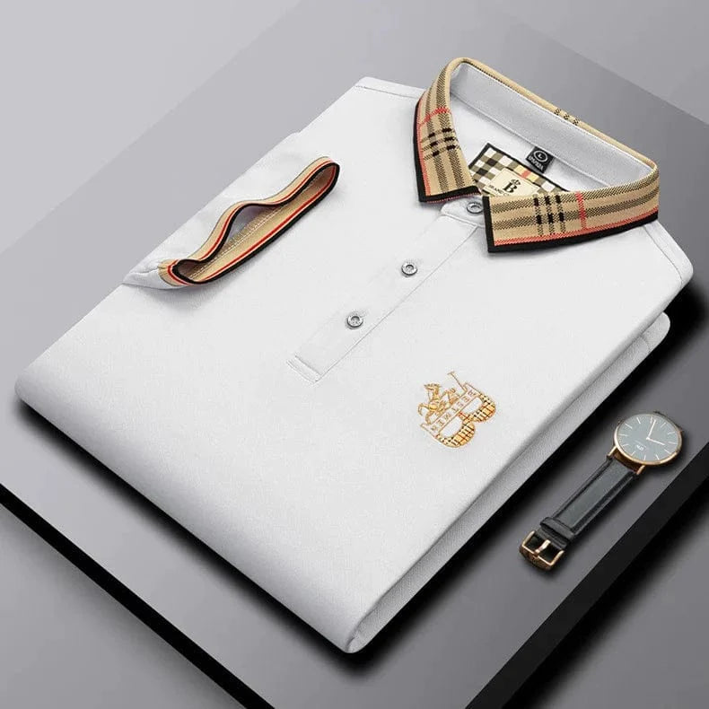 Men's classic fit short-sleeve polo shirt, comfortable and stylish for daily wear.