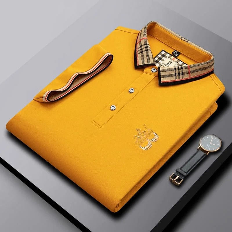 Summer fashion men's short-sleeve polo, comfortable & stylish for casual occasions.