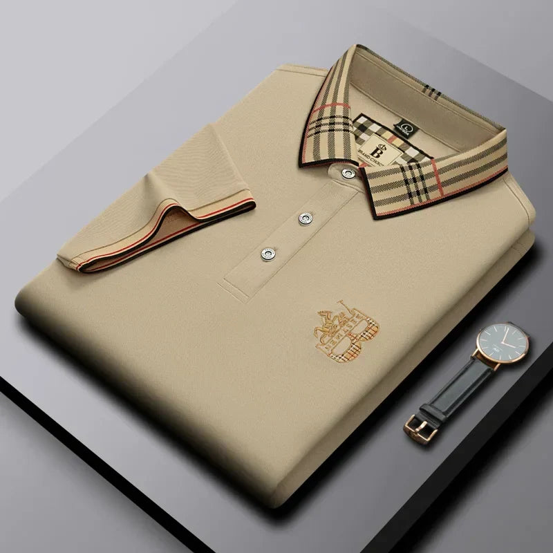 Stylish men's short-sleeve polo for casual, everyday wear, featuring a comfortable classic fit.