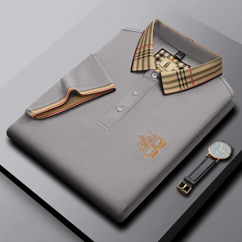 Men's short-sleeve collared polo, Matthew, perfect for summer comfort and a refined look.