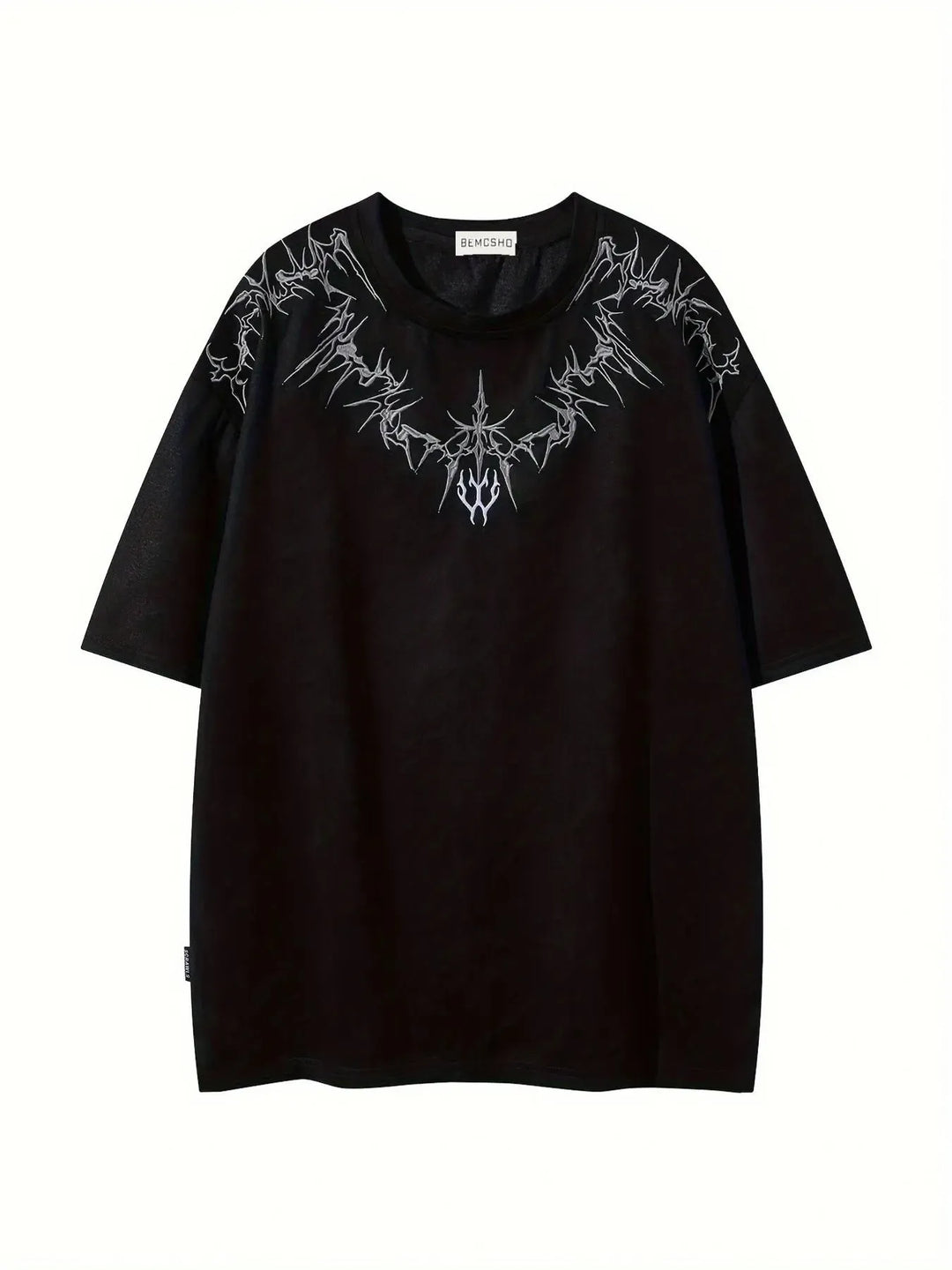 Close-up of a men's Siena oversized t-shirt, highlighting the relaxed fit and premium fabric texture.