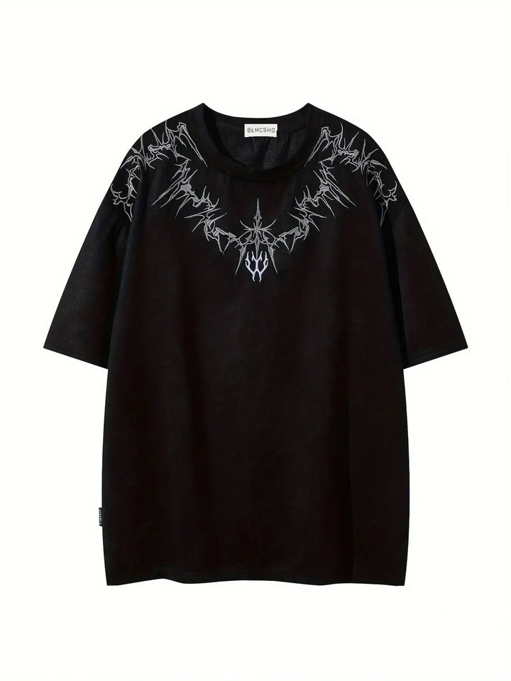 Close-up of a men's Siena oversized t-shirt, highlighting the relaxed fit and premium fabric texture.