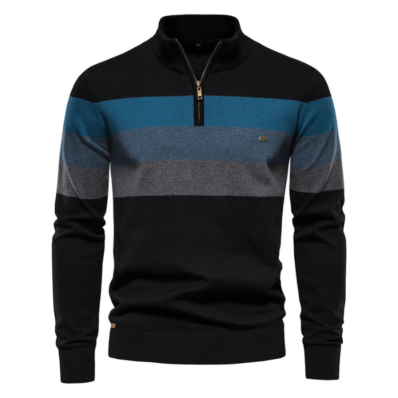 Slim fit men's argyle sweater in a sleek modern design, perfect for versatile fall and spring fashion.
