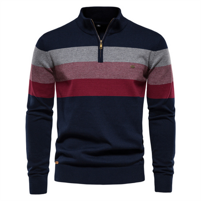 Stylish men's argyle sweater, a sleek and versatile piece for modern fall fashion and spring wear.