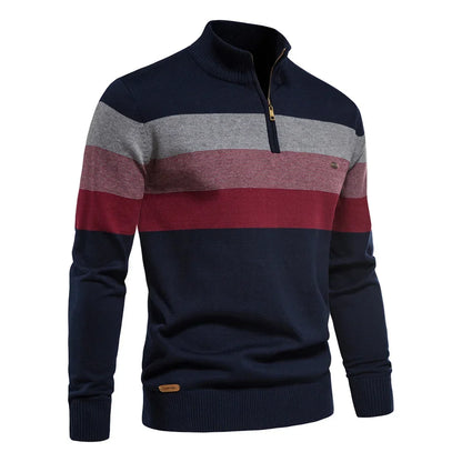 Modern men's argyle sweater, a sleek patterned top suitable for smart casual events or everyday style.