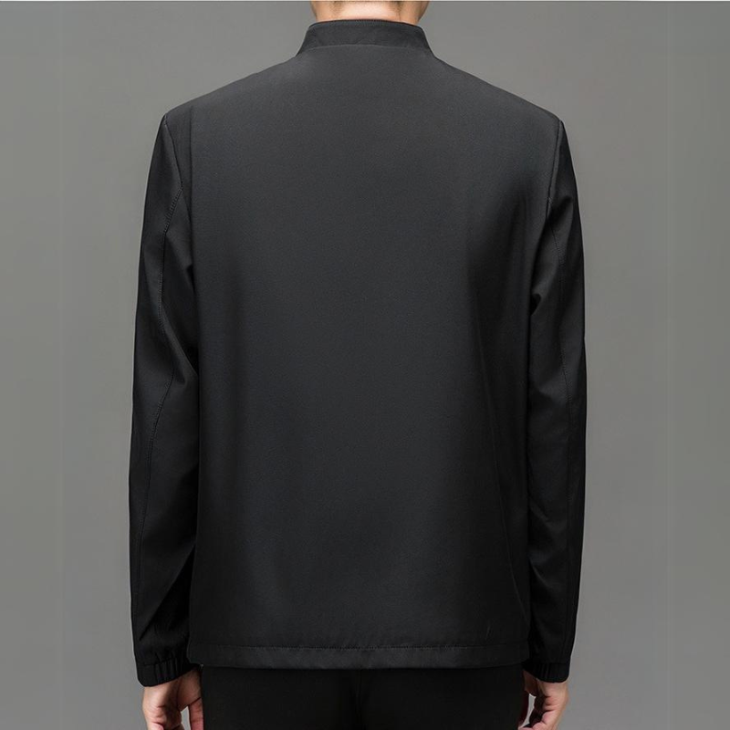 Men's all-season comfort jacket, sleek tailored fit with secure pockets for smart casual style.