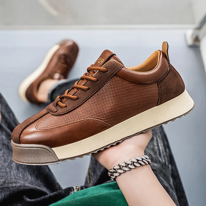 Everyday men's brown walking shoes designed for ultimate comfort.