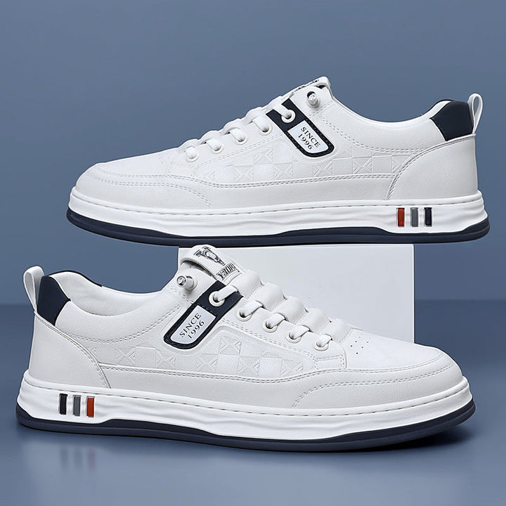 Everyday men's white sneakers, providing comfort, style & athletic feel.