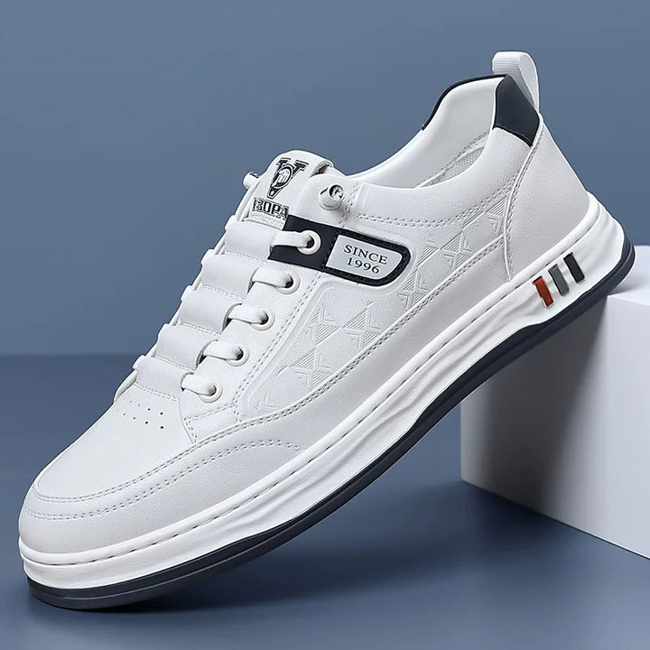 Stylish brown men's sneakers, supportive and sleek for casual outfits.