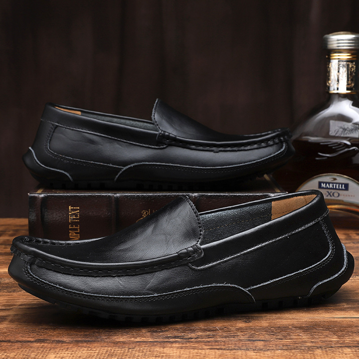 Versatile men's sleek comfort loafers in brown, offering stylish everyday wear for both casual & dress.