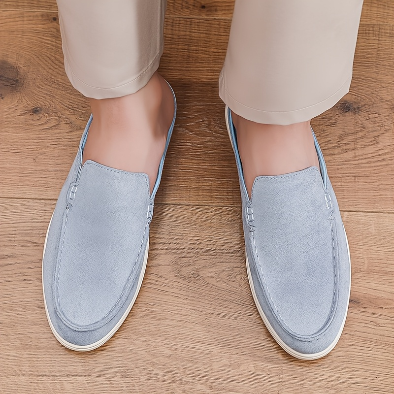 Modern men's slip-on mule loafers, offering ultimate comfort for daily casual outfits and sleek fashion.