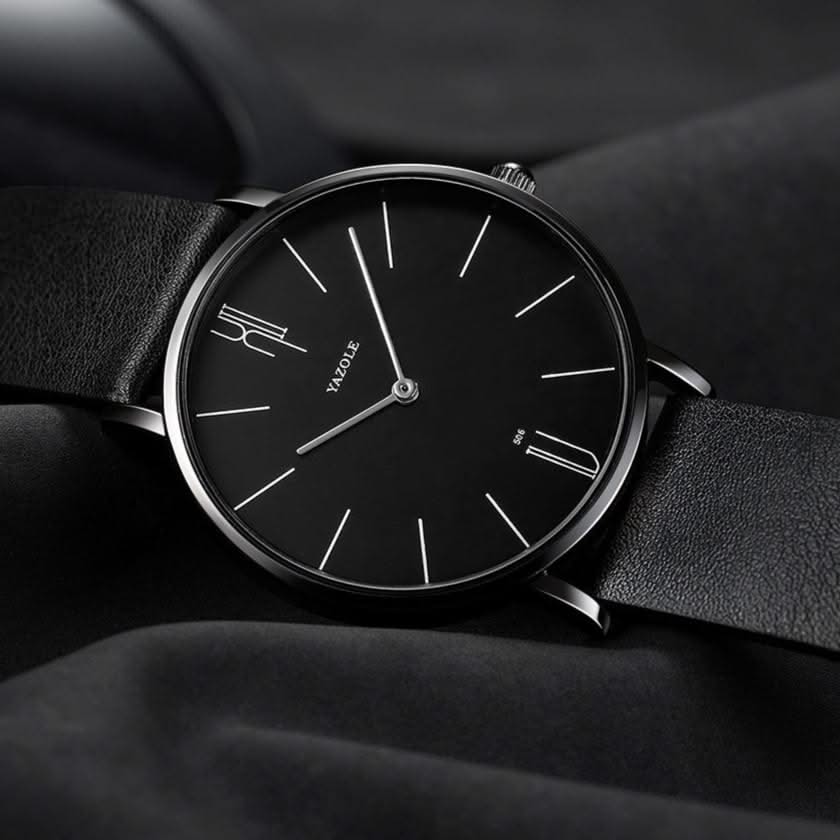 Sophisticated men's minimalist watch, ideal accessory for formal events & everyday fashion.