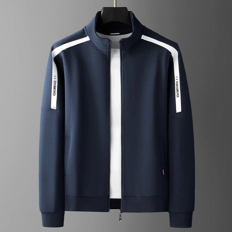 Sporty men's matching tracksuit set with sleek design, comfortable for casual wear, gym, or loungewear.