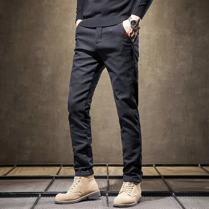 Sharp men's slim fit pants, wrinkle-resistant design ensures a comfortable, polished look all day. Men's trousers.