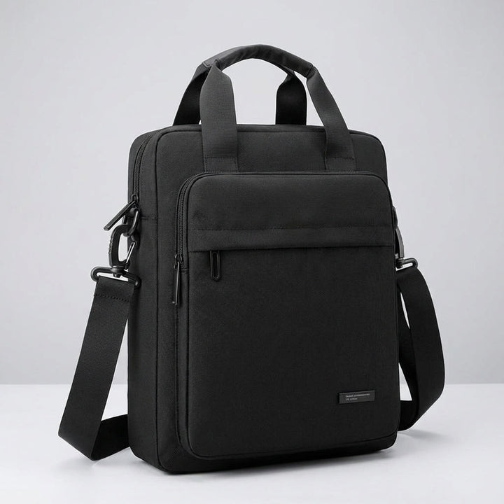 Professional men's slim waterproof business messenger bag. Ideal for laptop, travel, and daily work organization.