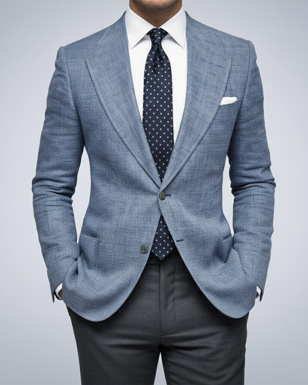Men's slim fit blazer, perfect for business attire, formal events, and smart casual occasions. Stylish tailored jacket.