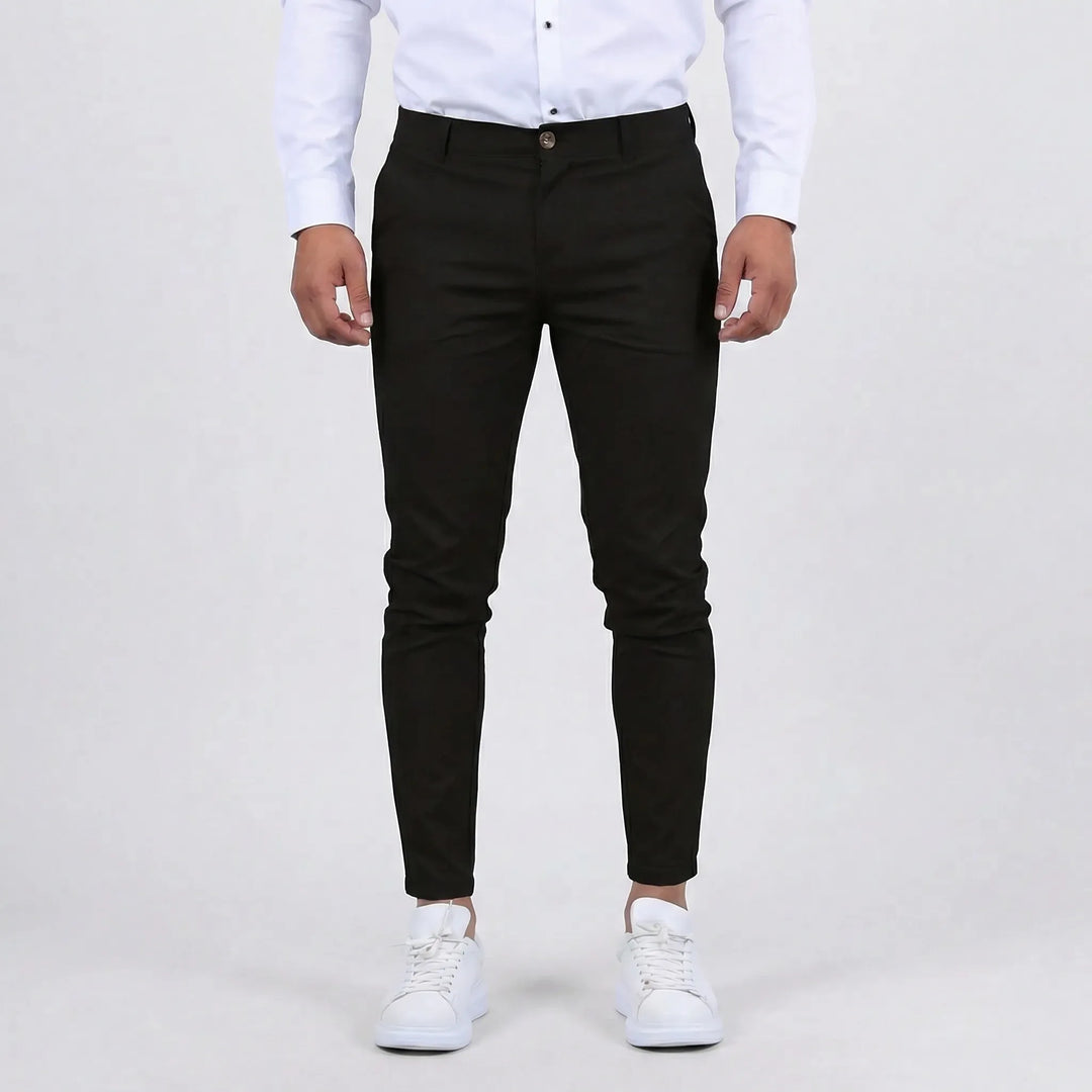 Versatile men's slim fit chino pants, perfect for smart casual or daily wear, modern style.