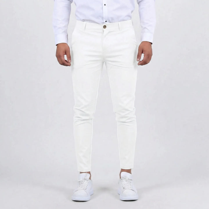 Comfortable men's slim fit chino pants, ideal for daily wear, workwear & smart casual office.