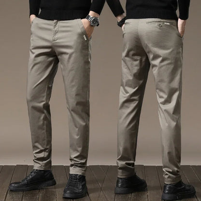 Ultimate men's slim fit dress and casual pants, featuring wrinkle-free fabric & supreme comfort.