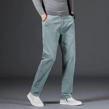 Black Men's Slim Fit Everyday Pants, sleek & comfortable. Essential everyday wear for stylish men's casual fashion.