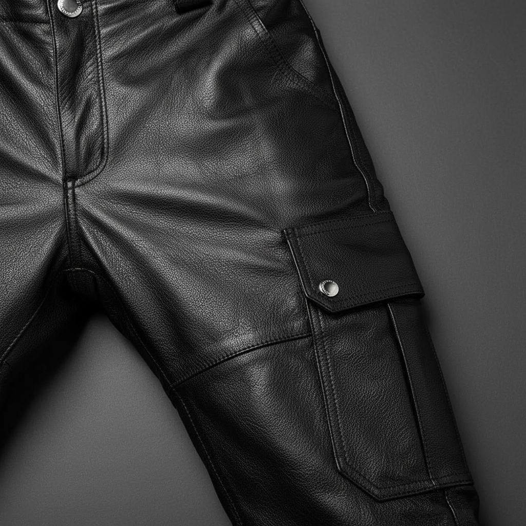 Daryl men's slim-fit motorcycle trousers. Classic urban rock style pants for a sharp, modern look.
