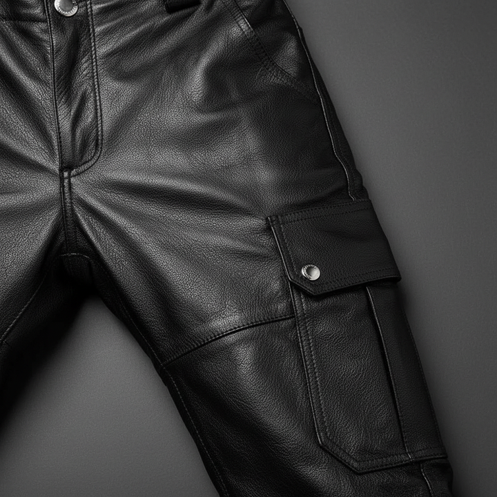 Daryl men's slim-fit motorcycle trousers. Classic urban rock style pants for a sharp, modern look.