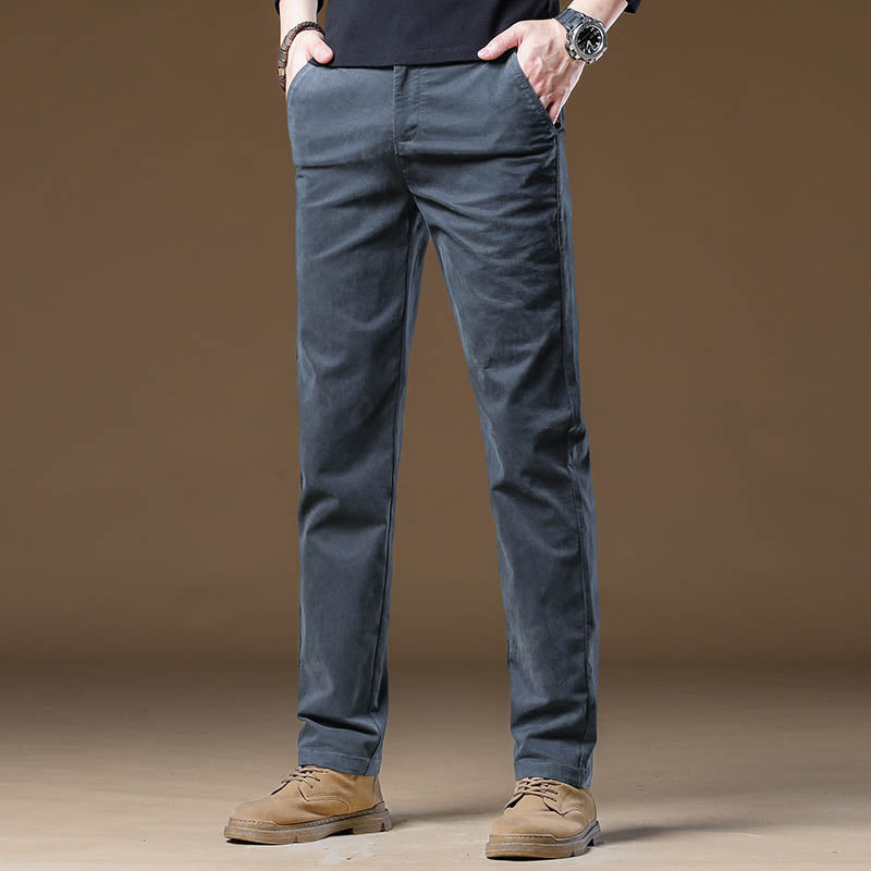 Smart men's slim fit business pants, offering a sleek, professional style ideal for modern office fashion.