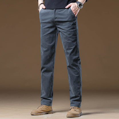 Smart men's slim fit business pants, offering a sleek, professional style ideal for modern office fashion.