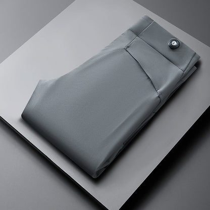 Men's slim fit performance pants in modern style, perfect for smart casual or versatile wear.