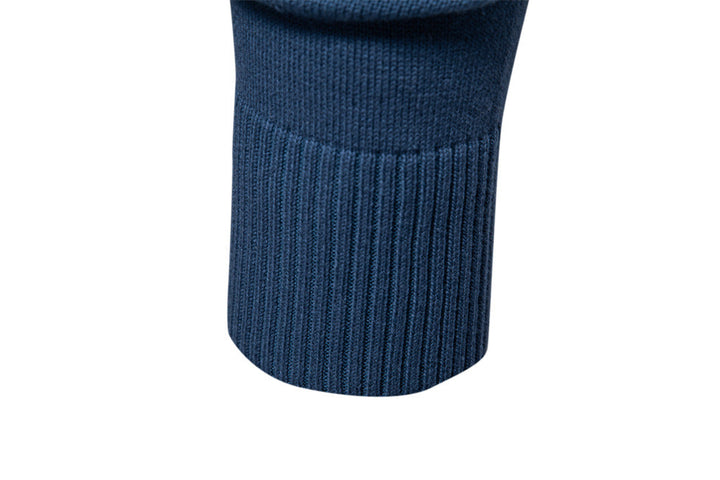 Soft men's ribbed V-neck sweater, slim fit for all-day comfort and modern style.