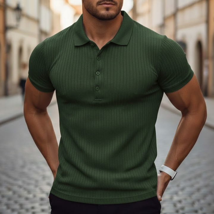 Soft, comfortable men's slim fit polo shirt, short sleeve, great for active everyday wear.