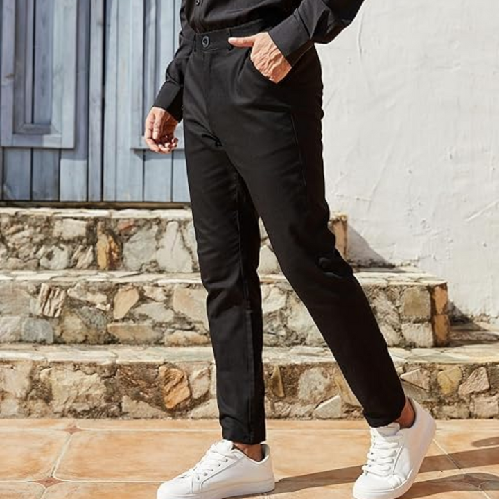 Boaz men's stretch trousers, a slim fit design for ultimate flexibility, modern comfort, and style.