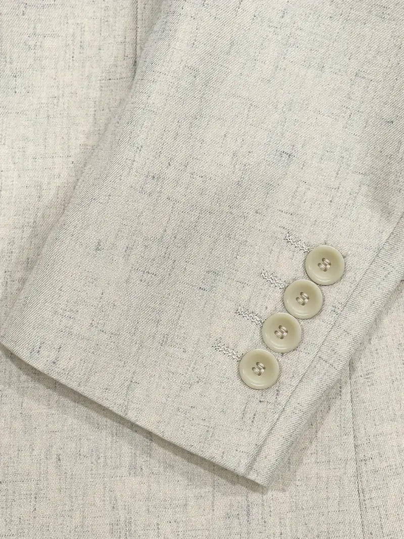 Stylish men's slim fit business suit. Two-piece blazer & trousers for professional wear & special occasions.