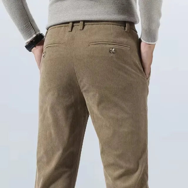 Comfortable stretch slim fit men's pants, tailored for modern style & everyday versatility.