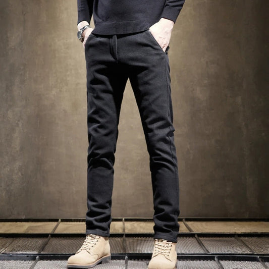 Men's slim fit tailored pants, ideal for modern comfort. Versatile for office wear, formal or casual looks.