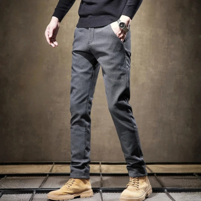 Stylish men's formal slim fit tailored pants, perfect for professional office wear & special occasions.