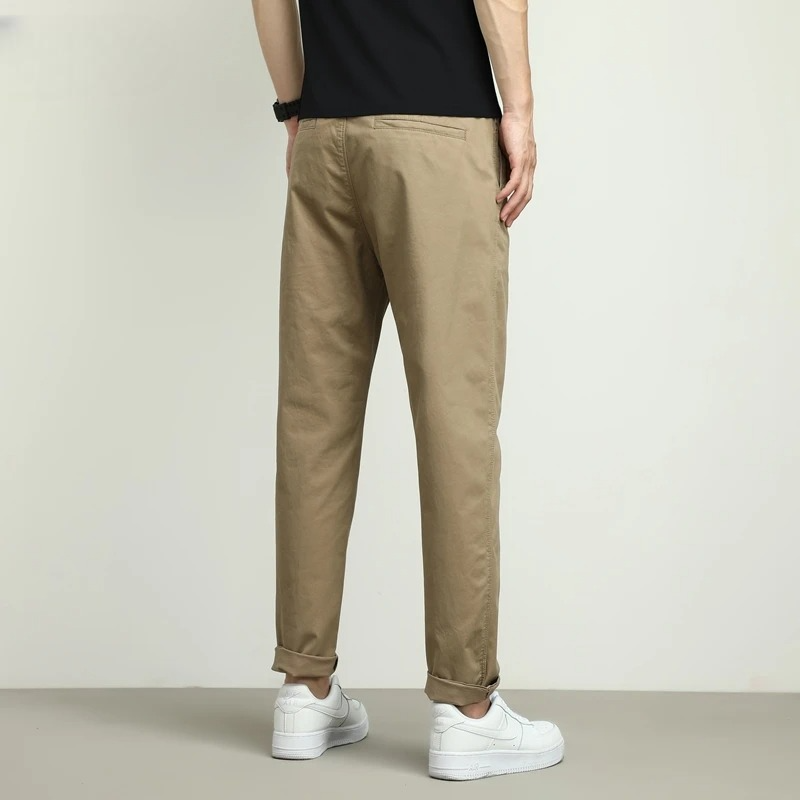 Stylish men's slim-fit stretch pants, ideal for travel & workwear.
