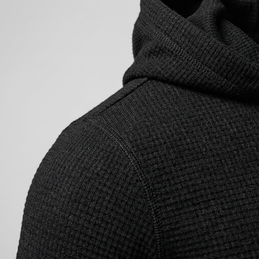 Stylish men's slim fit zipper hoodie. Essential activewear and training top for all sports activities.