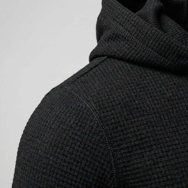 Stylish men's slim fit zipper hoodie. Essential activewear and training top for all sports activities.