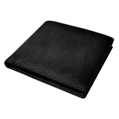 Everyday carry men's bifold wallet with RFID security, sleek and slim design for modern accessories.