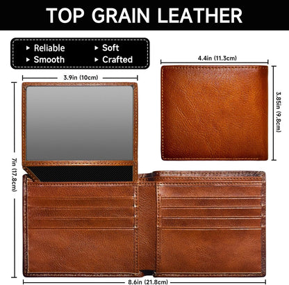 Secure RFID mens wallet, a slim bifold card holder for men, an excellent gift protecting essentials.