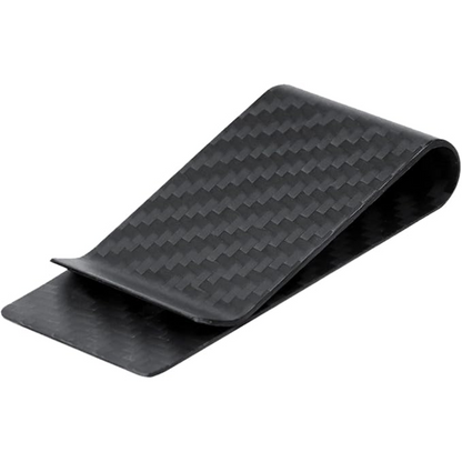 Close-up of men's luxury stainless steel card holder and money clip. Perfect minimalist gift for him, sleek design.