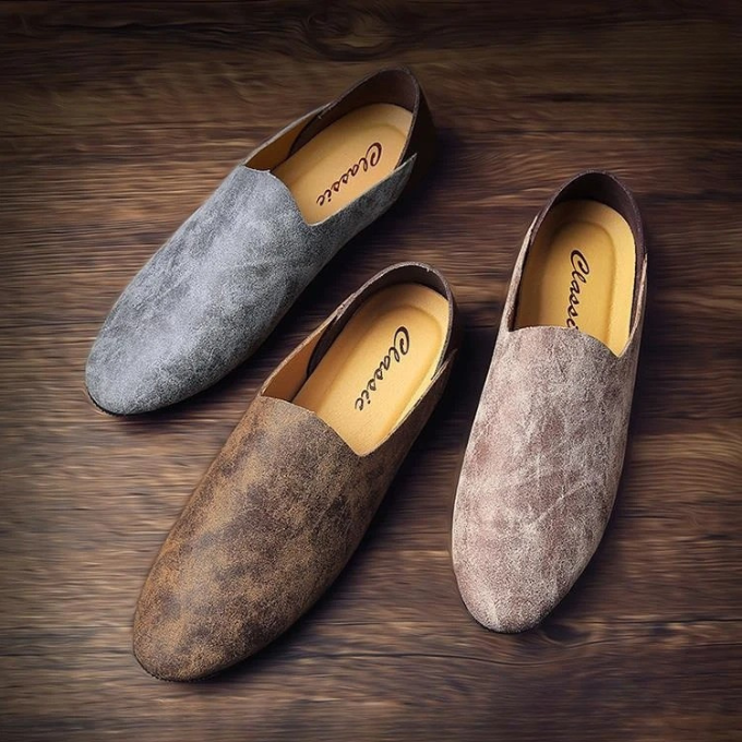 Men's casual slip-on loafers, offering effortless style, lightweight design, and supreme comfort.