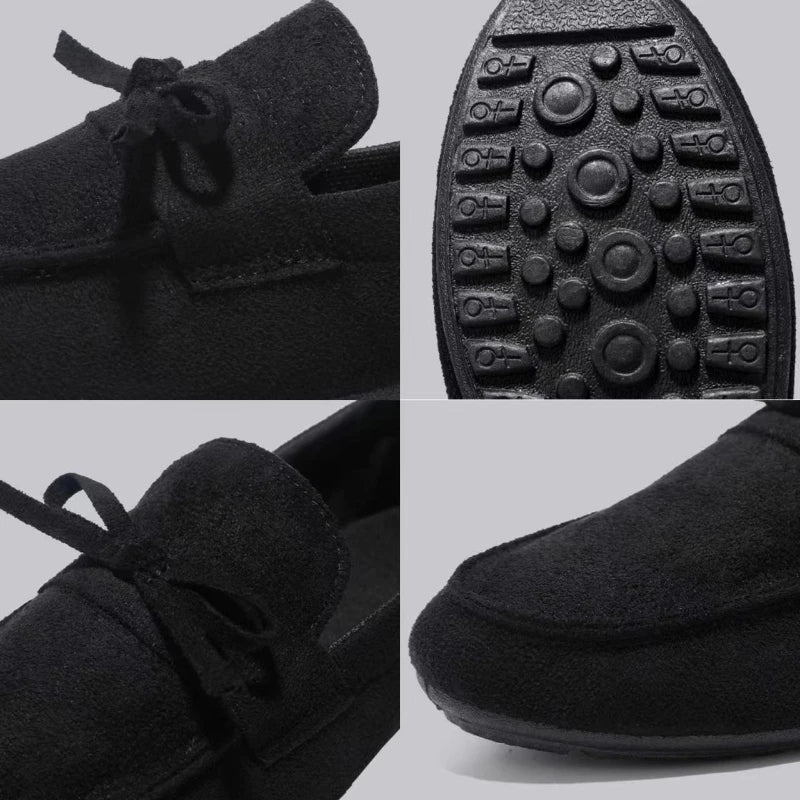 Durable men's everyday loafers with flexible sole. Ensures all-day comfort and classic bow style.