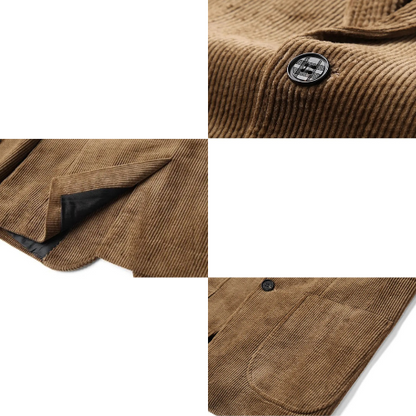 Refined men's tailored blazer, ideal for smart casual or office wear. A stylish jacket for autumn fashion.