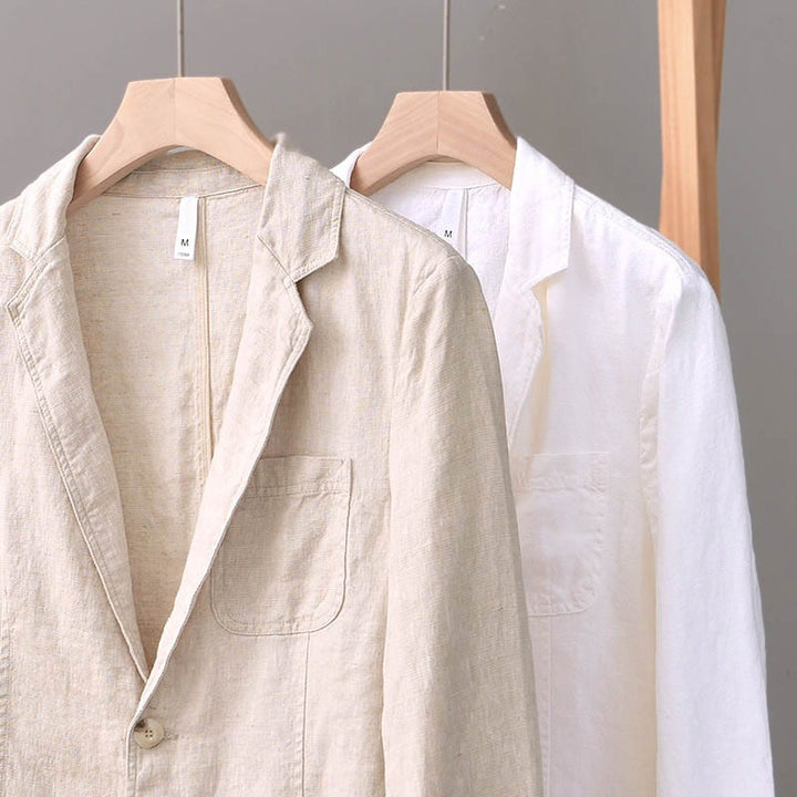 Men's smart casual blazer. Lightweight, relaxed fit men's jacket with notched lapel. Great for spring & summer style.
