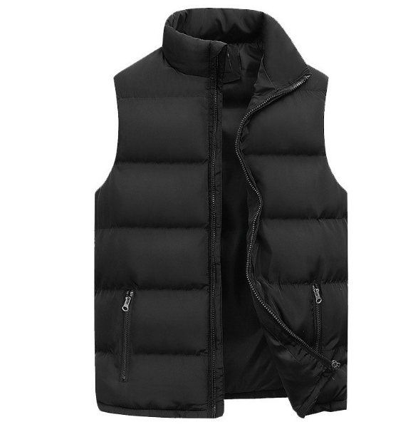 Stylish men's insulated zip gilet, a warm winter layer and versatile outerwear piece.