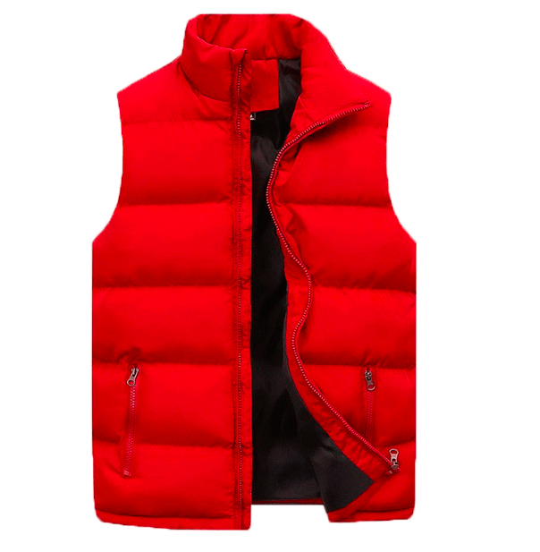 Comfortable men's zip gilet, a versatile insulated vest for smart casual or everyday wear.