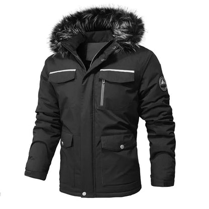 Men's Snowford insulated all-weather jacket, perfect for staying warm & dry in winter. Water-resistant outerwear.